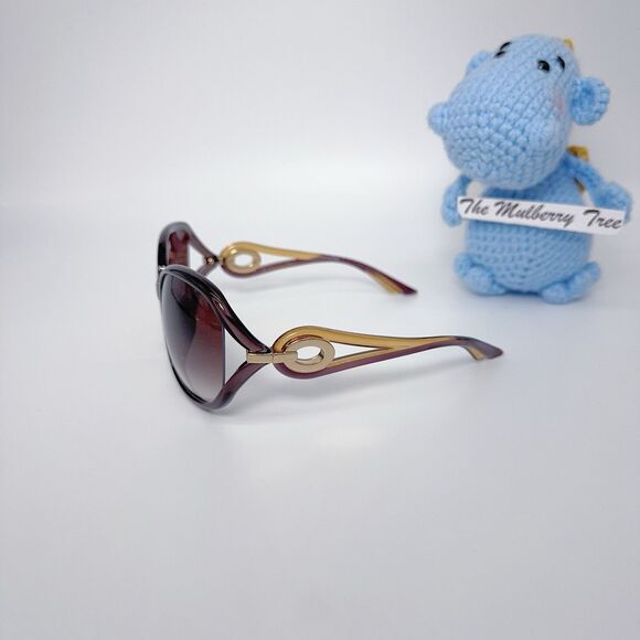 Christian Dior VOLUTE2F 401JS VIOLET HONEY Butterfly Sunglasses 62mm 15 120 NWT - Picture 4 of 9